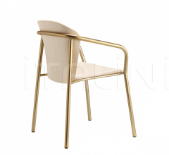 Стул с подлокотниками Finn Metal Wood armchair фабрика Scab Design