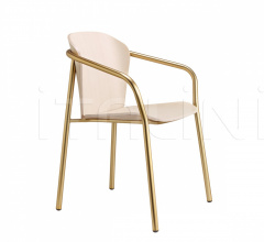 Стул с подлокотниками Finn Metal Wood armchair фабрика Scab Design