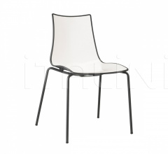 Итальянские Уличная мебель - Стул Zebra Bicolour 4-leg frame Итальянские Уличная мебель - Стул Zebra Bicolour 4-leg frame фабрика Scab Design