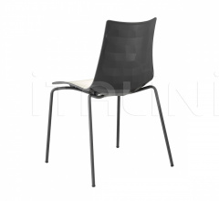 Итальянские Уличная мебель - Стул Zebra Bicolour 4-leg frame Итальянские Уличная мебель - Стул Zebra Bicolour 4-leg frame фабрика Scab Design