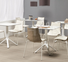 Итальянские Уличная мебель - Стул Zebra Bicolour 4-leg frame Итальянские Уличная мебель - Стул Zebra Bicolour 4-leg frame фабрика Scab Design