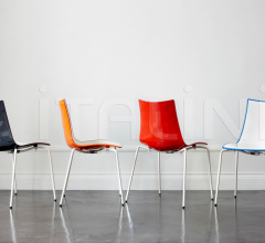 Итальянские Уличная мебель - Стул Zebra Bicolour 4-leg frame Итальянские Уличная мебель - Стул Zebra Bicolour 4-leg frame фабрика Scab Design