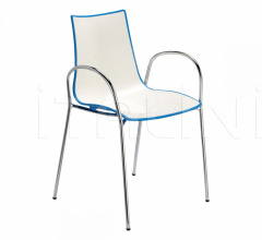 Итальянские Уличная мебель - Стул с подлокотниками Zebra Bicolour armchair Итальянские Уличная мебель - Стул с подлокотниками Zebra Bicolour armchair фабрика Scab Design
