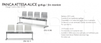 Система сидений Panca Attesa Alice fire retardant Scab Design