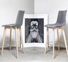 Итальянские Рестораны/Бары - Барный стул Natural Zebra Pop Barstool фабрика Scab Design