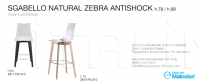 Барный стул Natural Zebra Antishock Barstool Scab Design