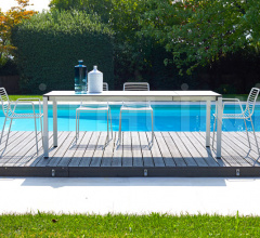 Итальянские Уличные столы - Стол обеденный Extendible Table Pranzo 160/210 Итальянские Уличные столы - Стол обеденный Extendible Table Pranzo 160/210 фабрика Scab Design