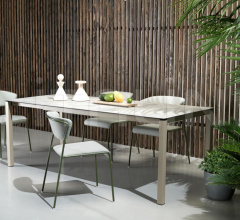 Итальянские Уличные столы - Стол обеденный Extendible Table Pranzo 160/210 Итальянские Уличные столы - Стол обеденный Extendible Table Pranzo 160/210 фабрика Scab Design