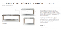 Стол обеденный Extendible table Pranzo 120/160/200 Scab Design