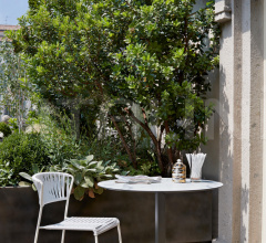 Итальянские Уличные столы - Стол обеденный Tiffany square column mm. 50x50 Итальянские Уличные столы - Стол обеденный Tiffany square column mm. 50x50 фабрика Scab Design