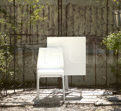 Итальянские Уличные столы - Стол обеденный Domino easy alignment base Итальянские Уличные столы - Стол обеденный Domino easy alignment base фабрика Scab Design