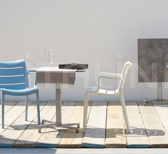 Итальянские Уличные столы - Стол обеденный Domino easy alignment base Итальянские Уличные столы - Стол обеденный Domino easy alignment base фабрика Scab Design