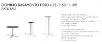 Кофейный столик Domino Fixed Base Scab Design
