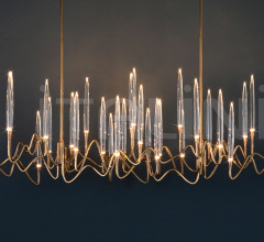 Итальянские Свет - Люстра IL PEZZO 3 Long Chandelier Итальянские Свет - Люстра IL PEZZO 3 Long Chandelier фабрика Il Pezzo Mancante