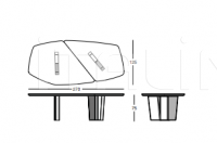 Стол обеденный T 190 - KEOPE Longhi