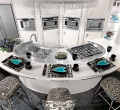 Итальянские Кухни с барной стойкой - Кухня Diamond Bianca Итальянские Кухни с барной стойкой - Кухня Diamond Bianca фабрика Brummel Cucine