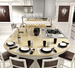 Итальянские Кухни с барной стойкой - Кухня Marmola 1 Итальянские Кухни с барной стойкой - Кухня Marmola 1 фабрика Brummel Cucine