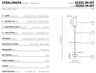 Подвесной светильник Stralunata SE255 2N INT Karman