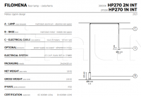 Напольный светильник Filomena HP270 2N INT Karman