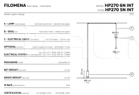 Напольный светильник Filomena HP270 5N INT Karman