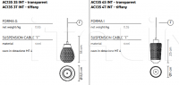 Подвесной светильник Ceraunavolta AC134 3S INT Karman