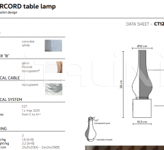 Итальянские Настольные светильники - Настольный светильник Amarcord CT121 BS INT Итальянские Настольные светильники - Настольный светильник Amarcord CT121 BS INT фабрика Karman