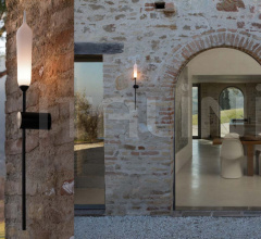 Итальянские Уличные светильники - Настенный светильник Nilo AP211 PN EXT фабрика Karman