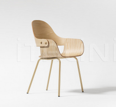 Стул с подлокотниками Showtime Nude - 4 metal legs Стул с подлокотниками Showtime Nude - 4 metal legs фабрика BD Barcelona Design