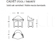 Стул Calvet stool BD Barcelona Design