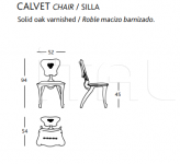 Стул Calvet chair BD Barcelona Design