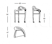 Стул с подлокотниками Leda armchair-sculpture BD Barcelona Design