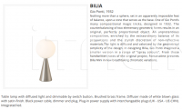 Настольный светильник BILIA (LED) FontanaArte