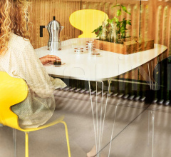 Итальянские Столы обеденные - Стол обеденный FH125 Итальянские Столы обеденные - Стол обеденный FH125 фабрика Fritz Hansen