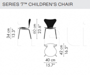 Стул SERIES 7™ CHILDREN'S CHAIR Fritz Hansen