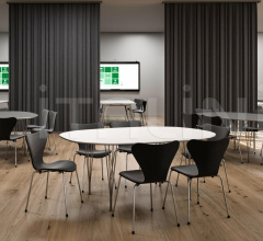 Итальянские Столы обеденные - Стол обеденный SUPER-ELLIPTICAL Итальянские Столы обеденные - Стол обеденный SUPER-ELLIPTICAL фабрика Fritz Hansen