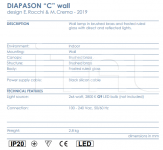 Настенный светильник DIAPASON MODEL C WALL Melogranoblu