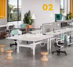 Письменный стол Tyde 2 Workstations Письменный стол Tyde 2 Workstations фабрика Vitra