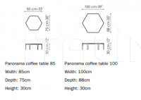 Кофейный столик Panorama coffee table Bonaldo