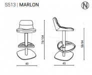 Барный стул Marlon Ozzio