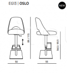 Барный стул OSLO Easyline by Ozzio Italia
