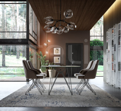 Стул с подлокотниками FRITZ Стул с подлокотниками FRITZ фабрика Easyline by Ozzio Italia