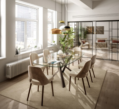 Стол обеденный DIAGO Стол обеденный DIAGO фабрика Easyline by Ozzio Italia