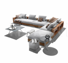 Итальянские Уличная мебель - Модульный диван Hamptons фабрика Flexform