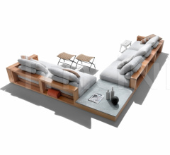 Итальянские Уличная мебель - Модульный диван Hamptons фабрика Flexform