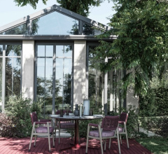 Итальянские Уличные столы - Стол обеденный Fly Outdoor Итальянские Уличные столы - Стол обеденный Fly Outdoor фабрика Flexform