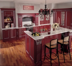 Кухня Solaria laccato rossa Кухня Solaria laccato rossa фабрика Tomassi Cucine (закрыта)