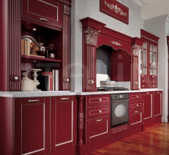 Кухня Solaria laccato rossa Кухня Solaria laccato rossa фабрика Tomassi Cucine (закрыта)