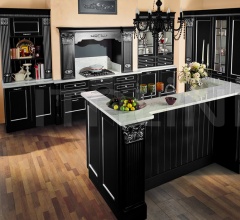 Кухня Solaria laccato nero Кухня Solaria laccato nero фабрика Tomassi Cucine (закрыта)