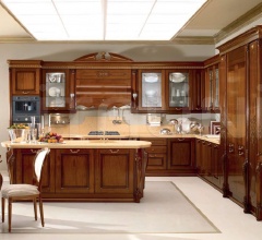 Кухня Artemide noce gubbio фабрика Tomassi Cucine (закрыта)