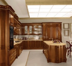 Кухня Artemide noce gubbio фабрика Tomassi Cucine (закрыта)